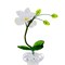 Crystal Expressions 4.0 Inch Orchid Figurine Everyday Figurine , Lightweight Everyday Decor Potted Orchid